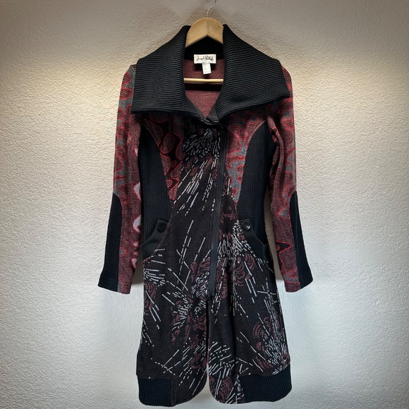 Vintage Joseph Ribkoff 90's Sweater Dress, Duster Jacket Women's US 8 Warm - Picture 1 of 16